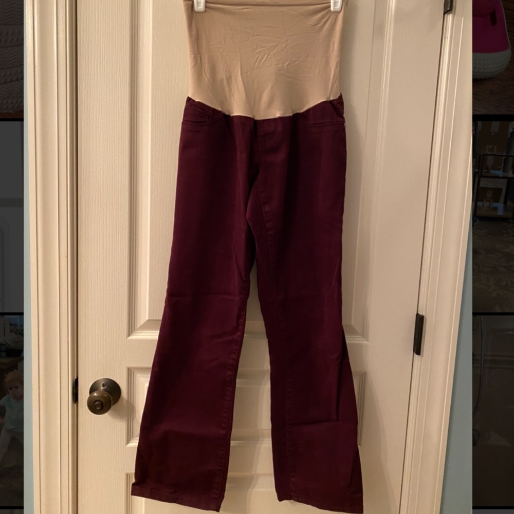 Maternity High Elastic Waisted Pants - medium